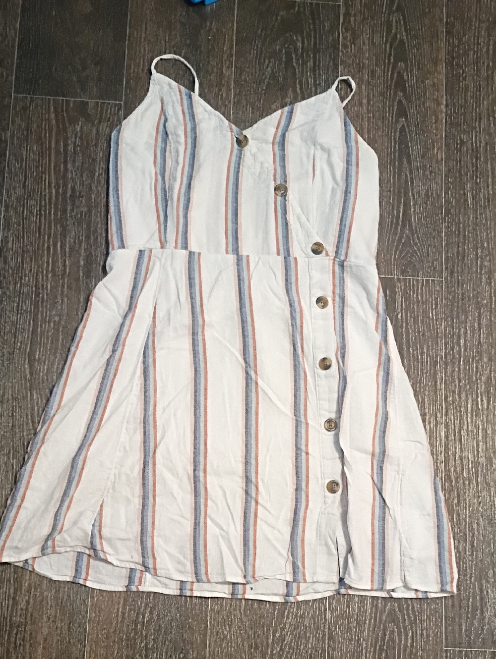 American Eagle Outfitters Striped Button-Down Dress